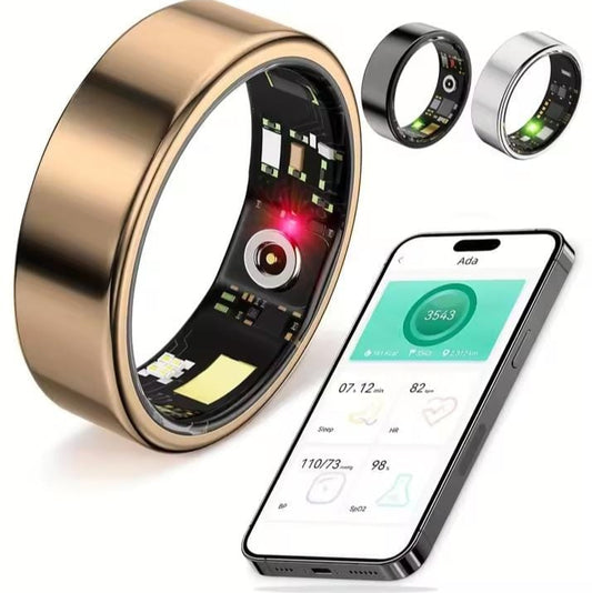 Smart Ring, Sleep Tracking, Motion Monitoring, Compatible with iPhone and Android, Smart Gift, Suitable for Women and Men